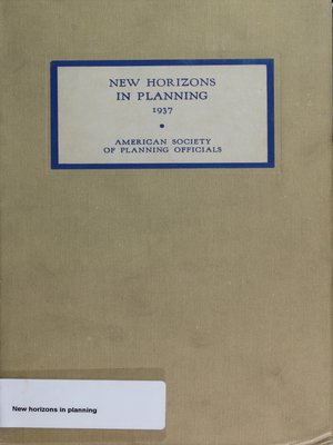 cover image of New Horizons in Planning: Proceedings of the National Planning Conference